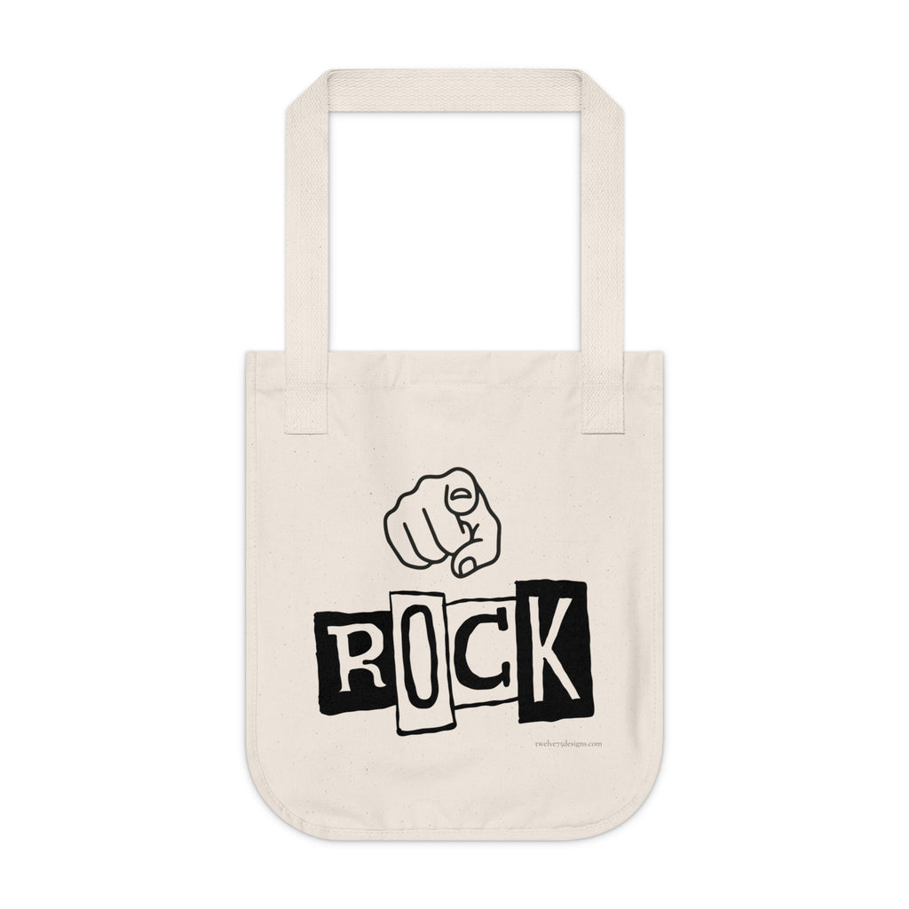 "You Rock" Organic Canvas Tote Bag