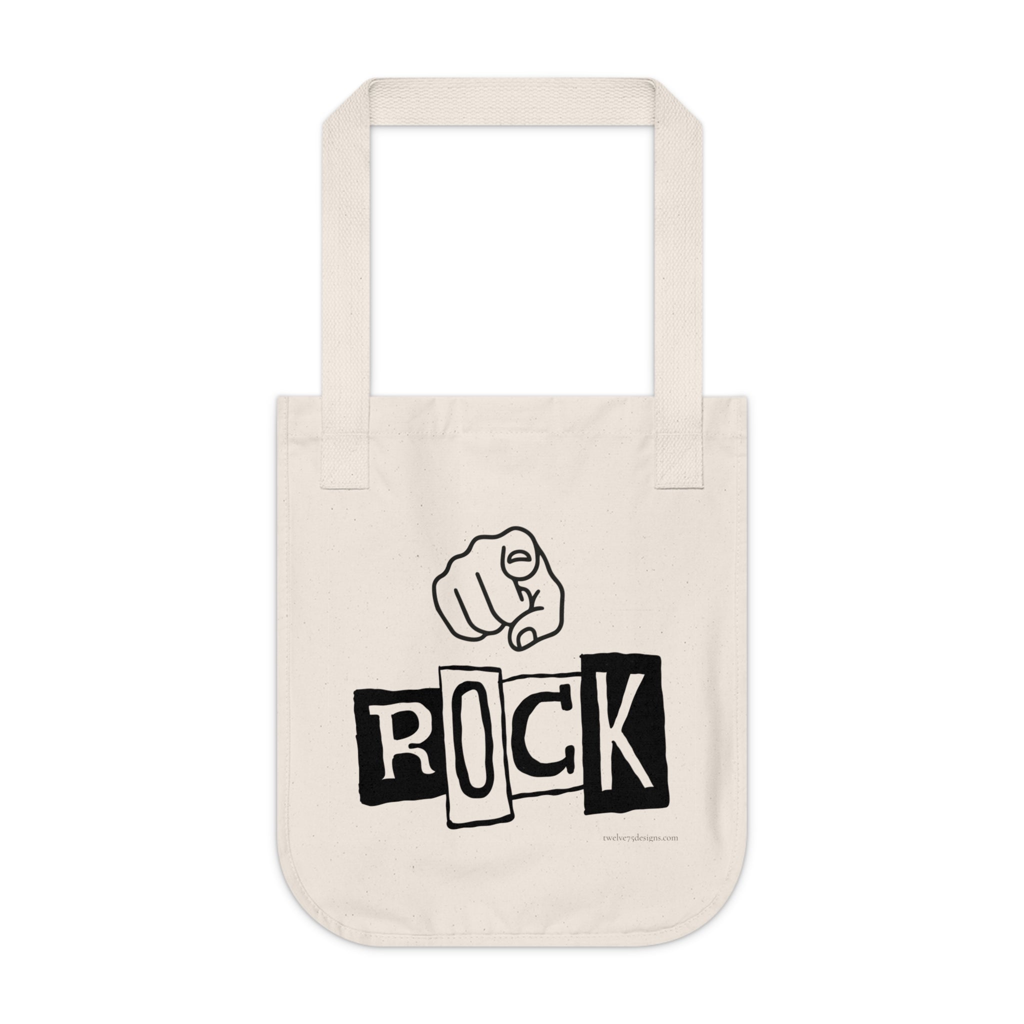 "You Rock" Organic Canvas Tote Bag