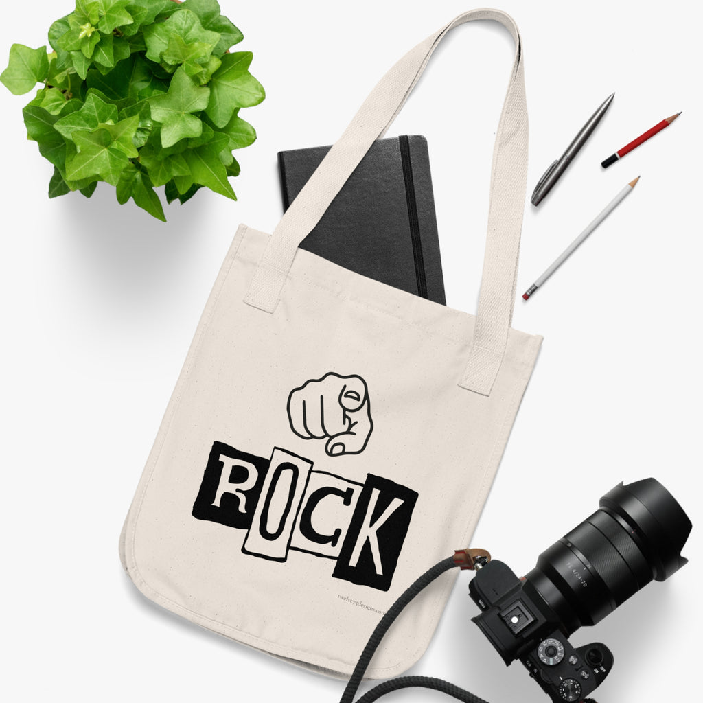 "You Rock" Organic Canvas Tote Bag