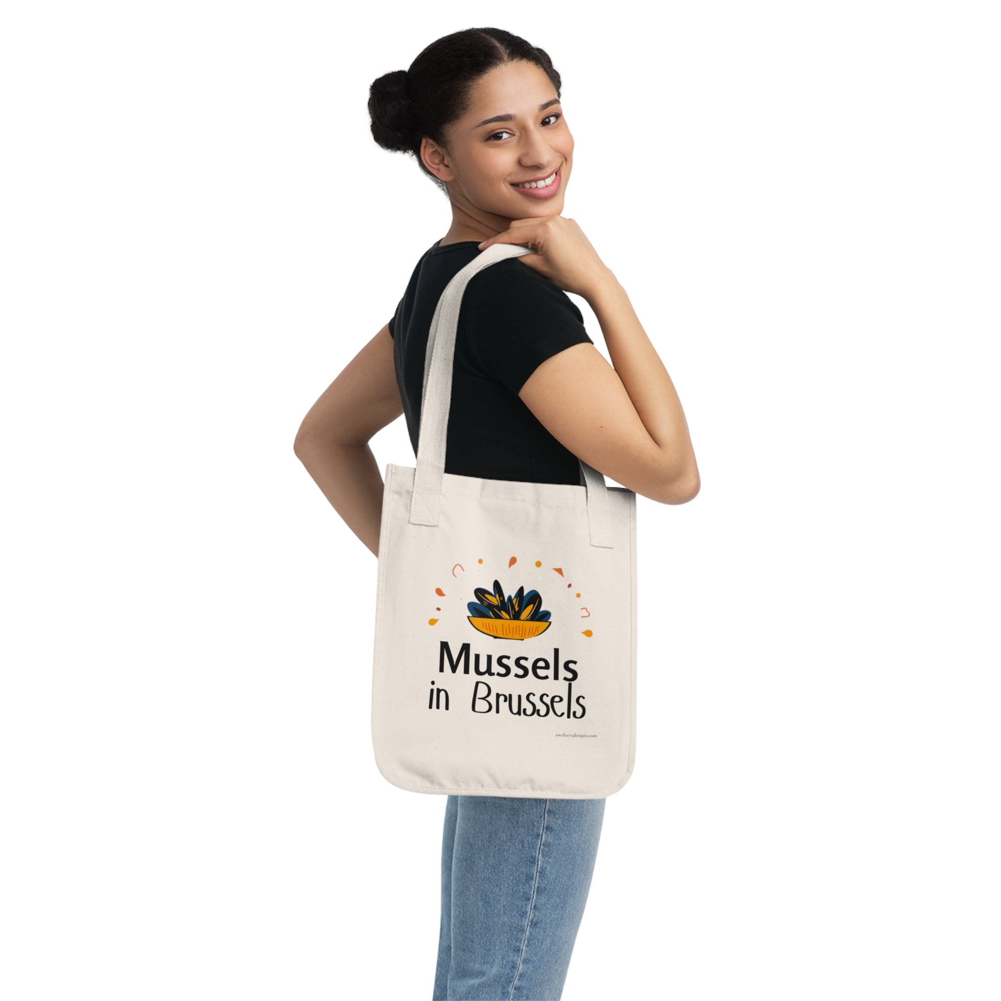 Mussels in Brussels Organic Canvas Tote Bag