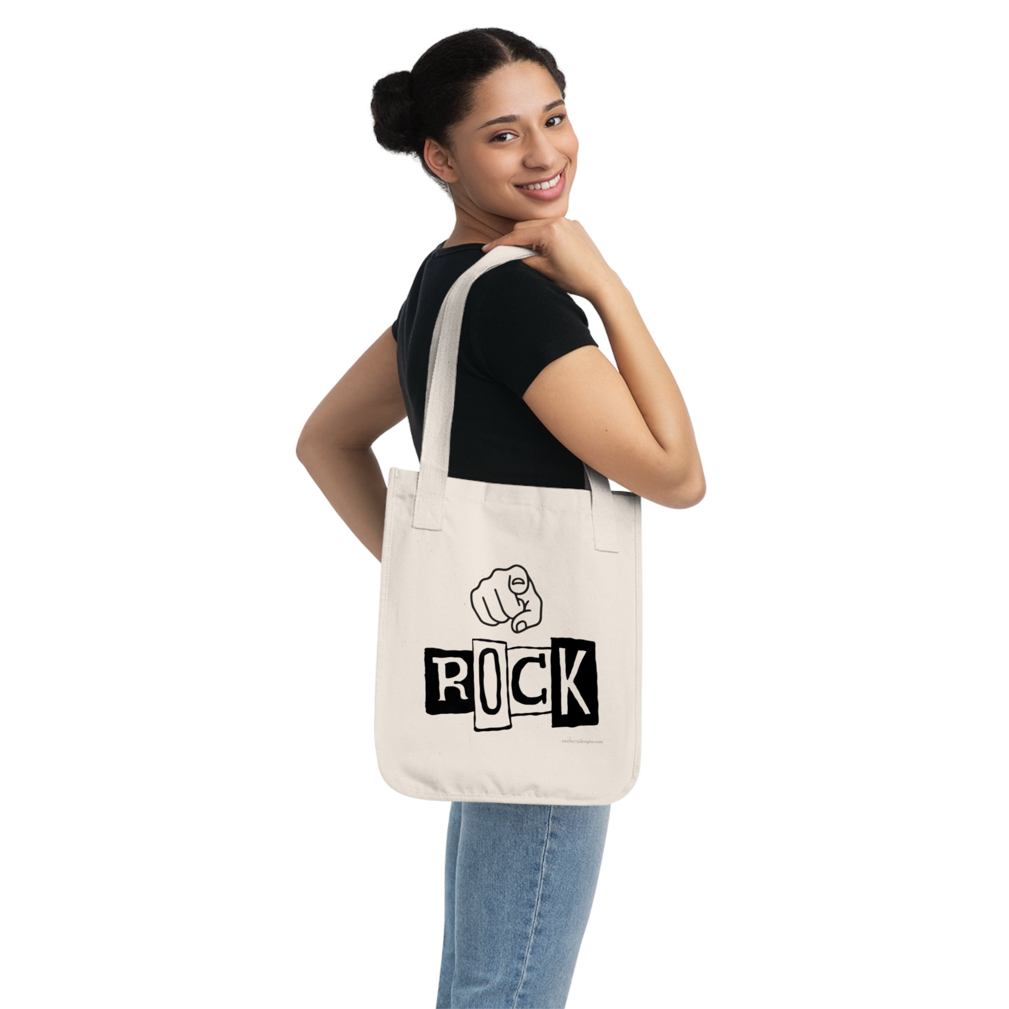 "You Rock" Organic Canvas Tote Bag