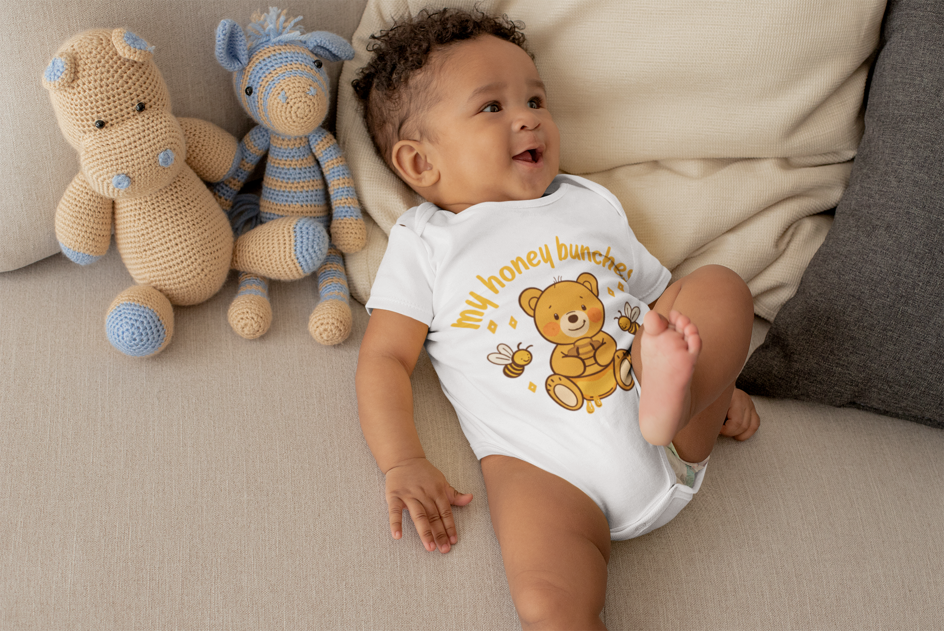 My Honey Bunches Organic Cotton Baby Bodysuit