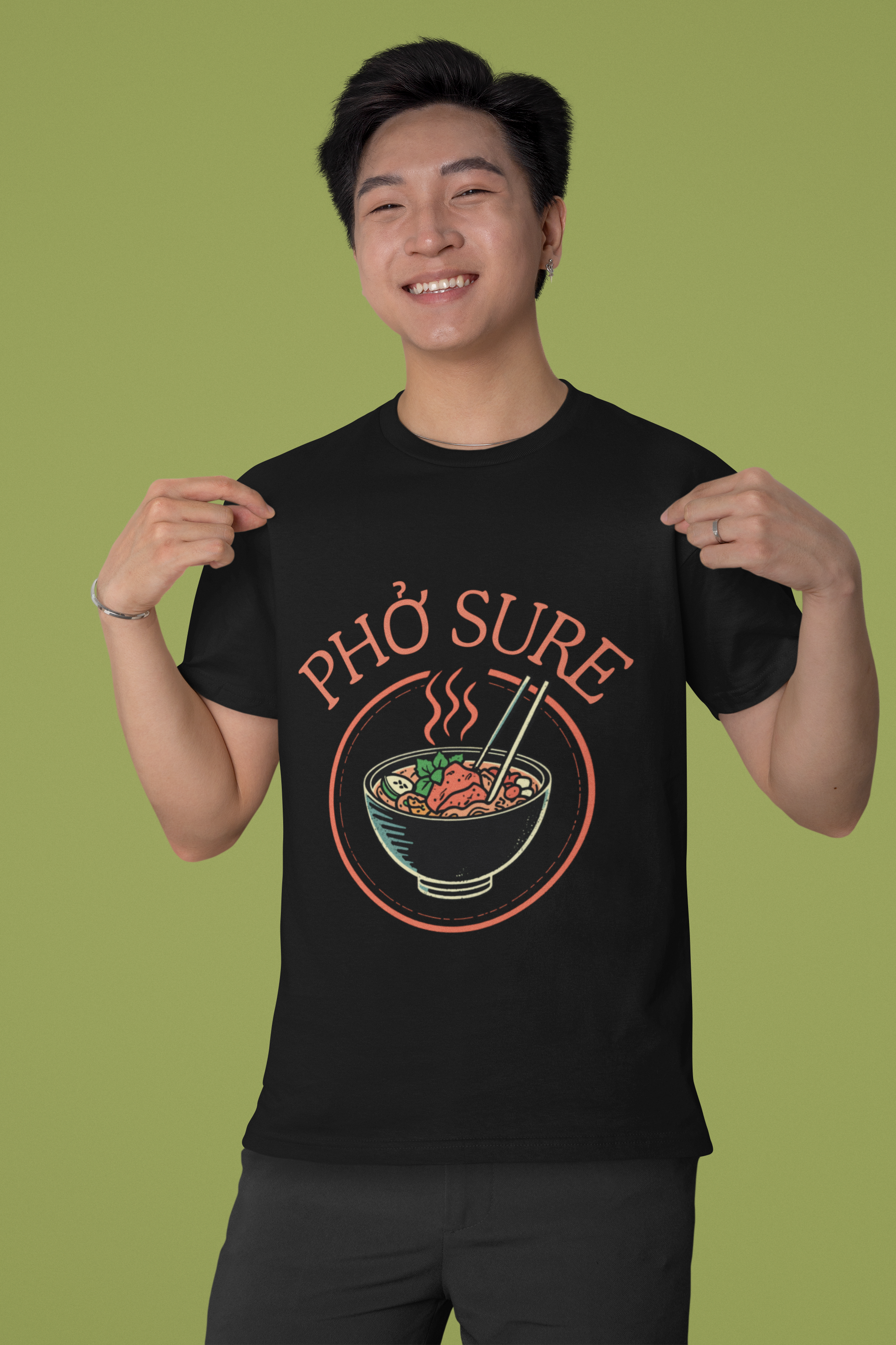 PHỞ SURE Unisex Classic Tee – Funny Pho Foodie Shirt