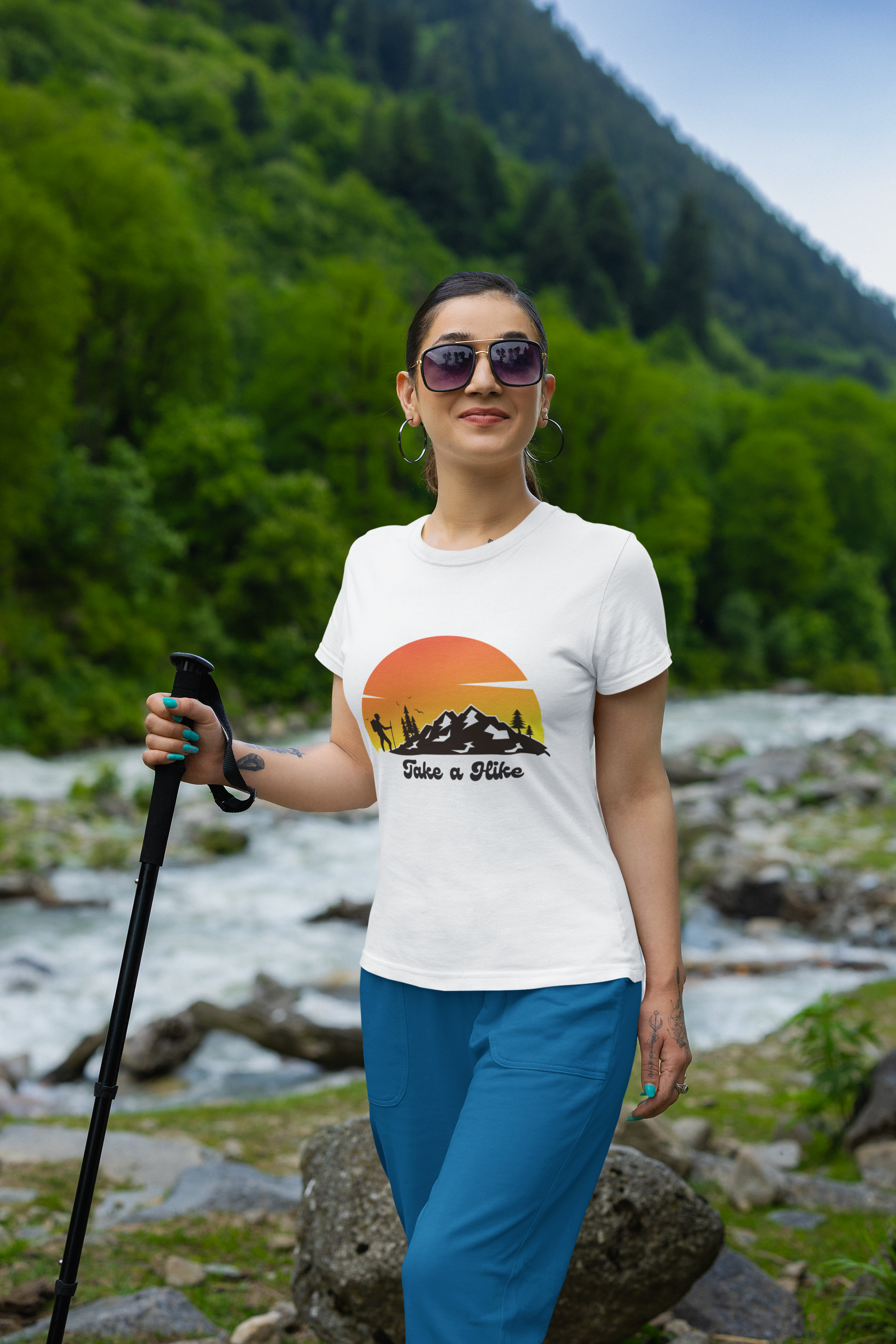 Take a Hike Retro Mountain Unisex Classic Tee