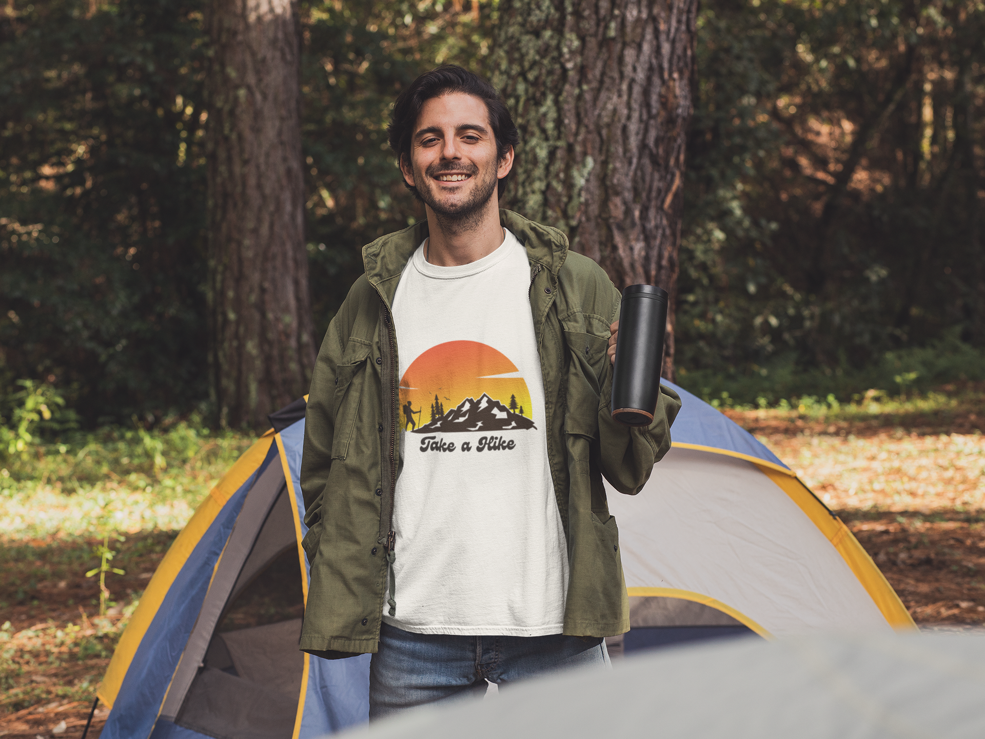 Take a Hike Retro Mountain Unisex Classic Tee
