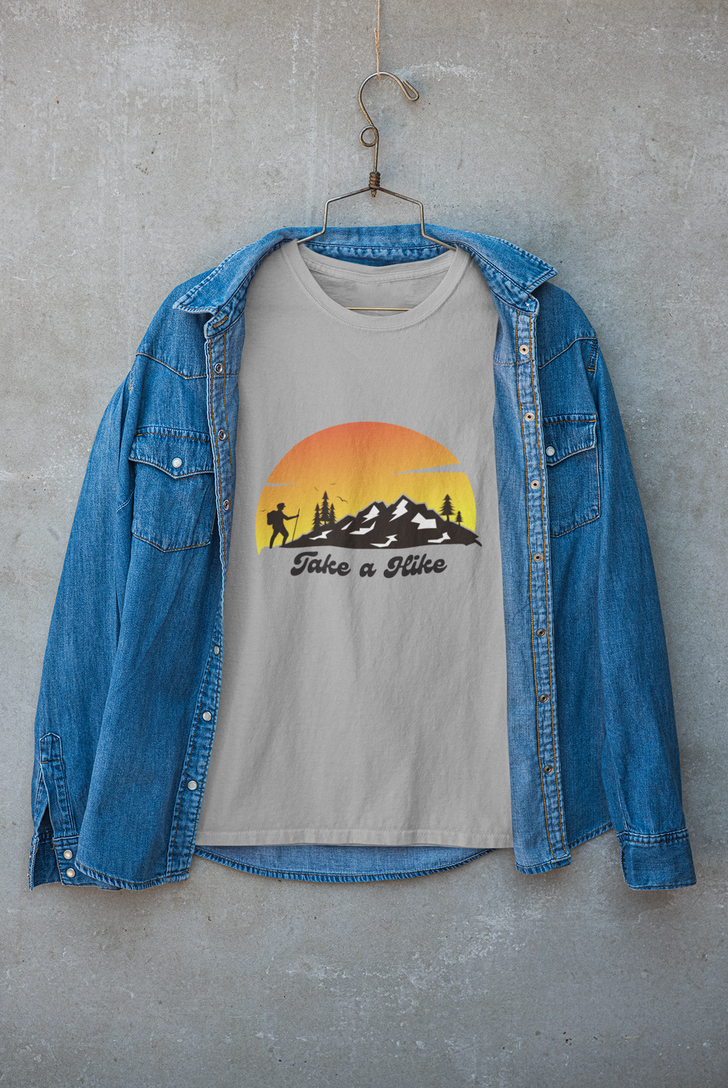 Take a Hike Retro Mountain Unisex Classic Tee