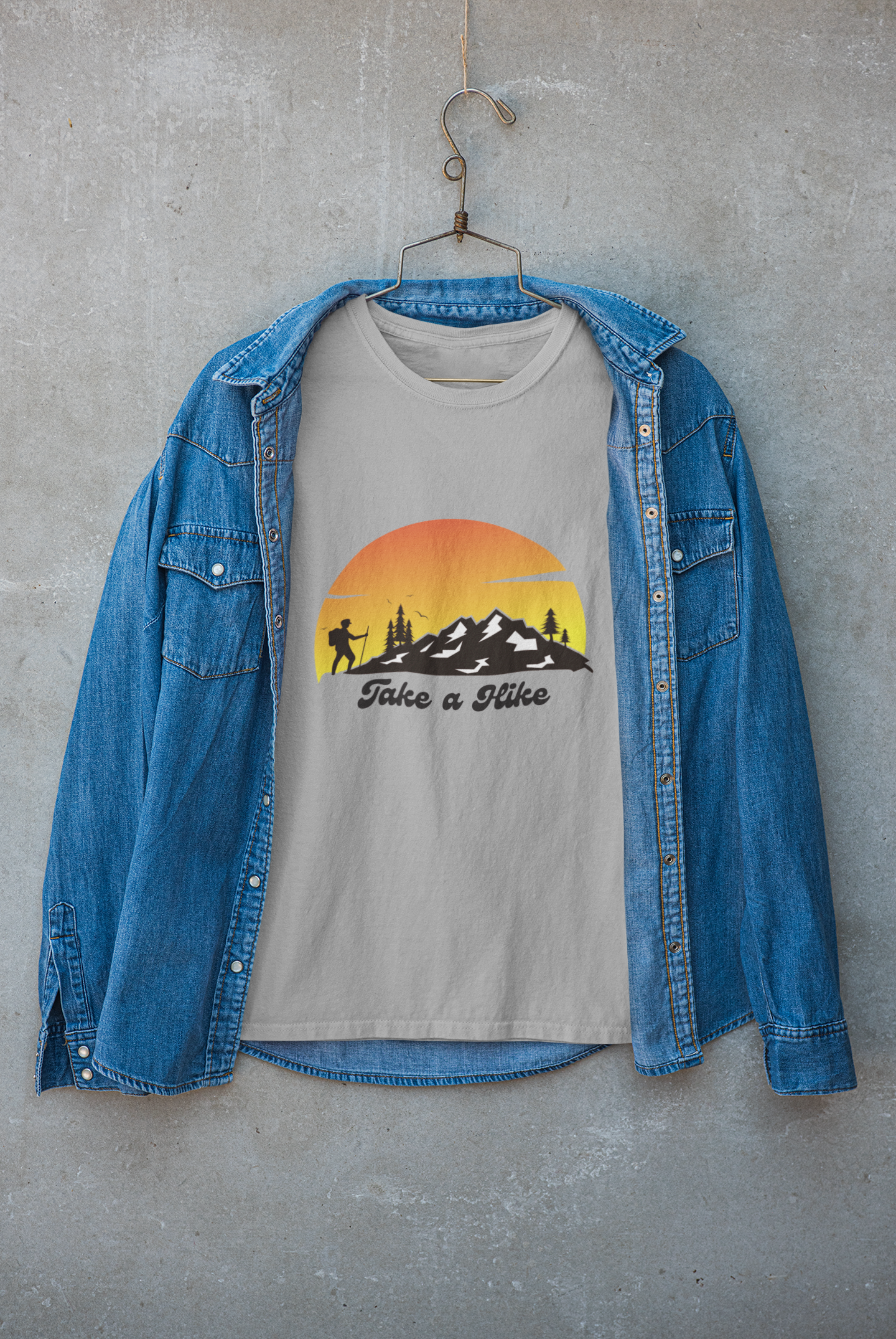 Take a Hike Retro Mountain Unisex Classic Tee